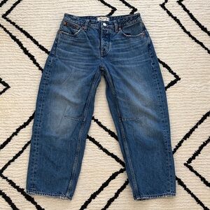 Madewell The Darted Barrel Leg Jeans